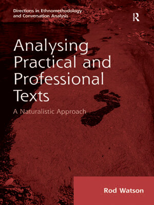 cover image of Analysing Practical and Professional Texts